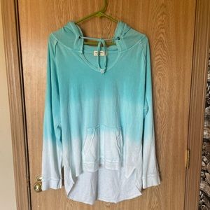 Ocean Drive Bali Blue Pullover Hoodie Size Large